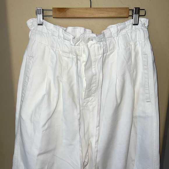 Free People Margate High Rise Paper Bag Waist Crop Trousers M - Picture 7 of 15
